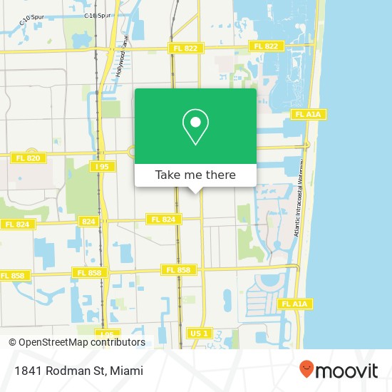 1841 Rodman St map