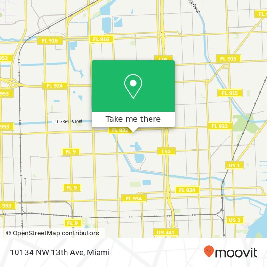 Mapa de 10134 NW 13th Ave