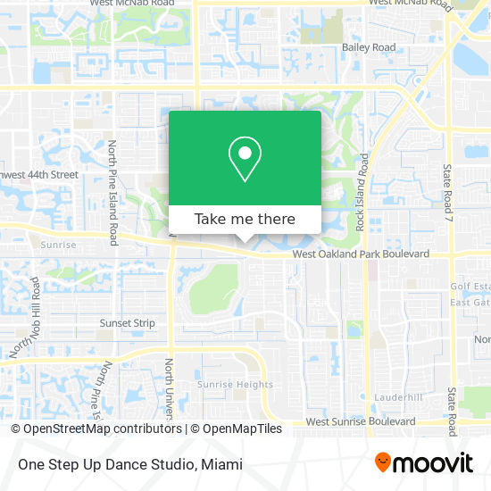 Mapa de One Step Up Dance Studio