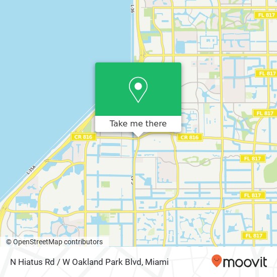 Mapa de N Hiatus Rd / W Oakland Park Blvd