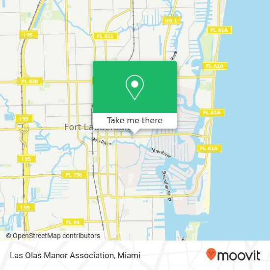 Las Olas Manor Association map