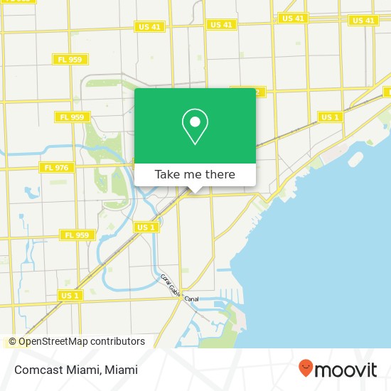 Mapa de Comcast Miami