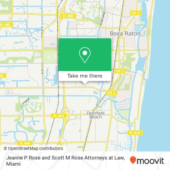 Mapa de Jeanne P Rose and Scott M Rose Attorneys at Law