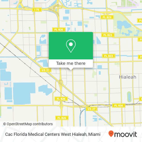 Cac Florida Medical Centers West Hialeah map
