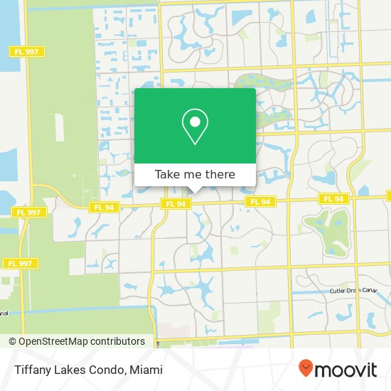 Tiffany Lakes Condo map