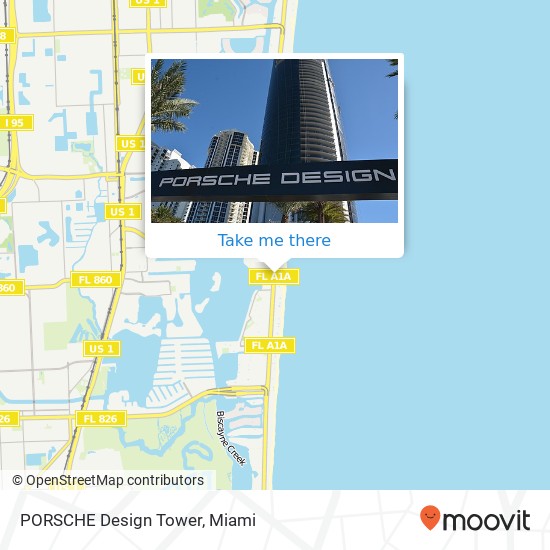 Mapa de PORSCHE Design Tower