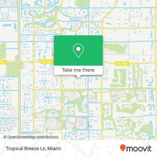 Tropical Breeze Ln map