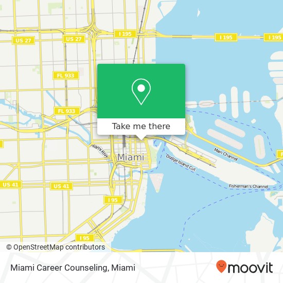 Mapa de Miami Career Counseling