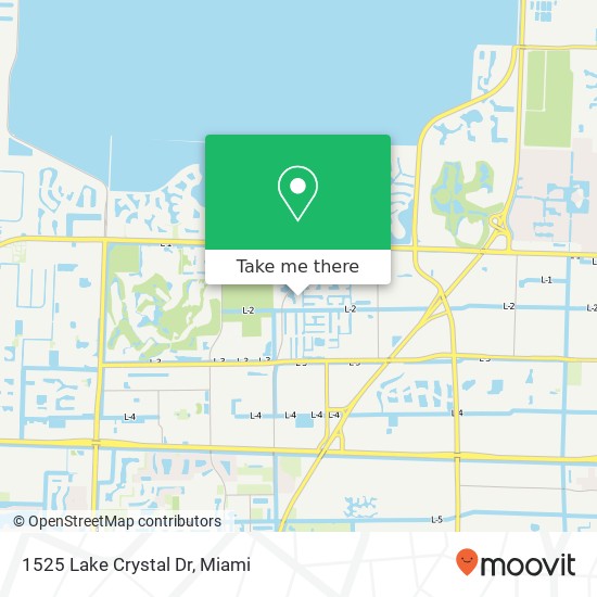 Mapa de 1525 Lake Crystal Dr