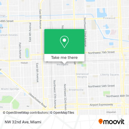 NW 32nd Ave map