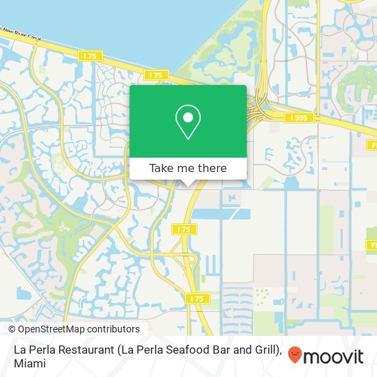 Mapa de La Perla Restaurant (La Perla Seafood Bar and Grill)