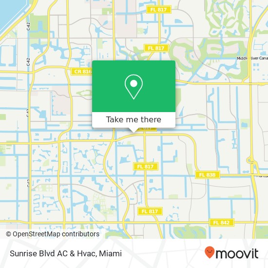 Sunrise Blvd AC & Hvac map