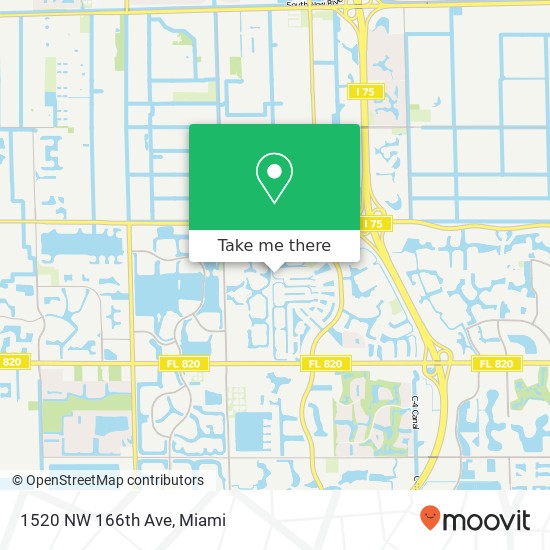 1520 NW 166th Ave map