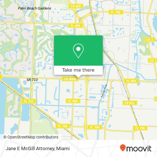 Jane E McGill Attorney map