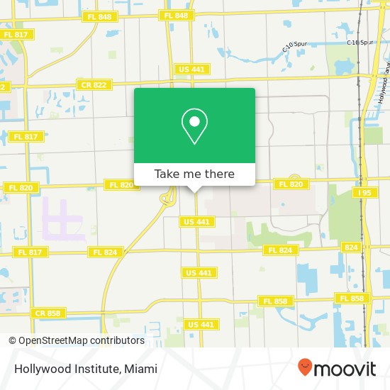 Mapa de Hollywood Institute