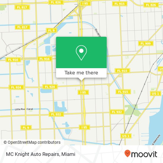 MC Knight Auto Repairs map