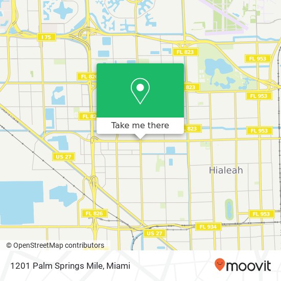 1201 Palm Springs Mile map