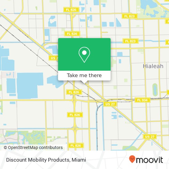 Mapa de Discount Mobility Products