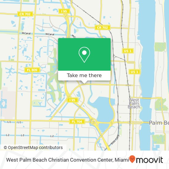 West Palm Beach Christian Convention Center map