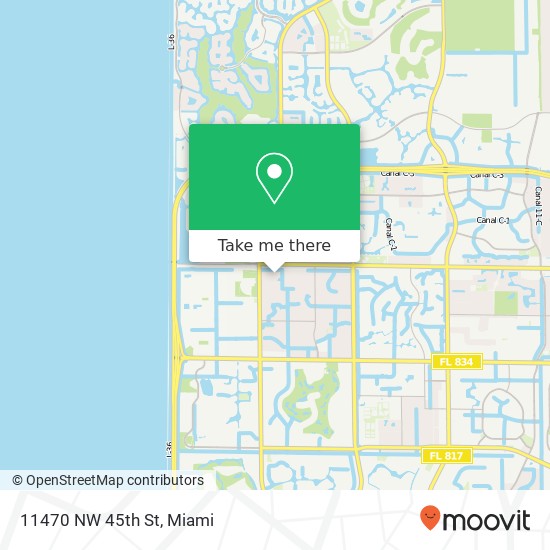 11470 NW 45th St map