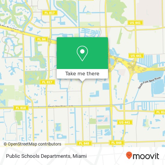 Mapa de Public Schools Departments