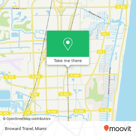 Broward Travel map