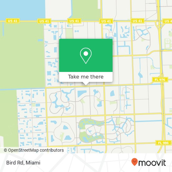 Bird Rd map