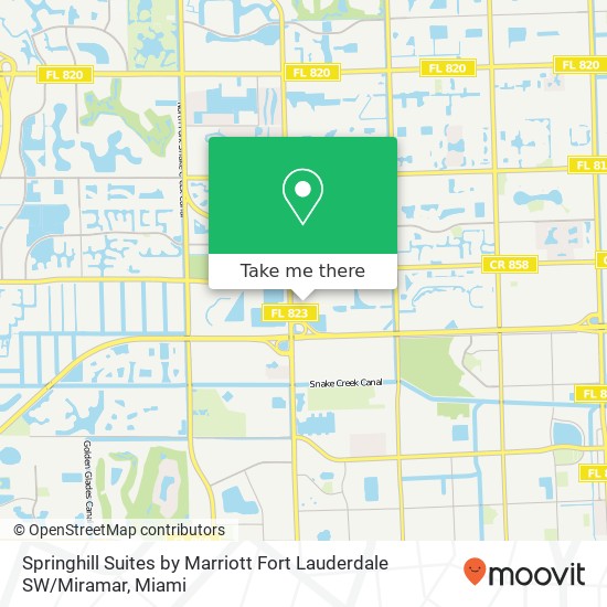 Mapa de Springhill Suites by Marriott Fort Lauderdale SW / Miramar