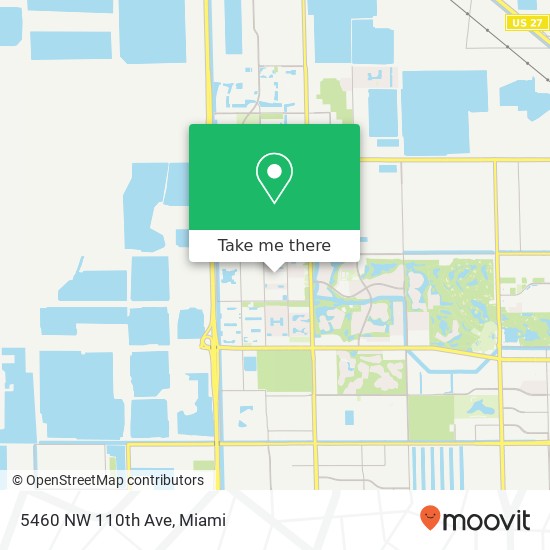 Mapa de 5460 NW 110th Ave