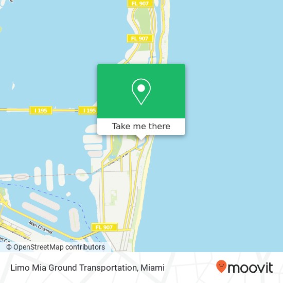 Limo Mia Ground Transportation map