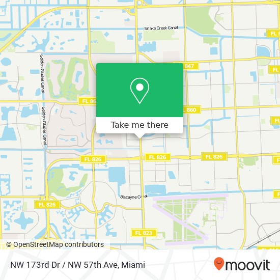 NW 173rd Dr / NW 57th Ave map