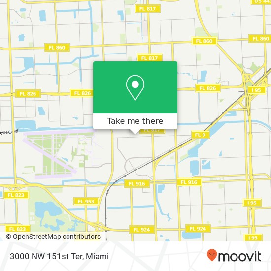 3000 NW 151st Ter map