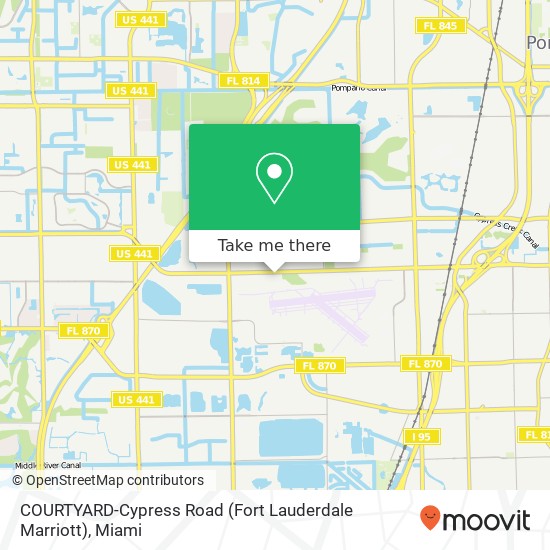 Mapa de COURTYARD-Cypress Road (Fort Lauderdale Marriott)