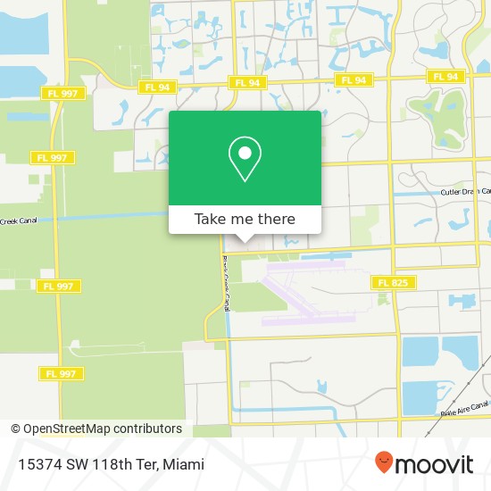 15374 SW 118th Ter map