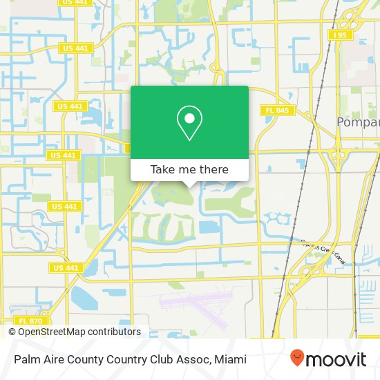 Palm Aire County Country Club Assoc map