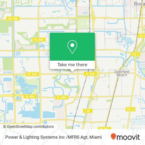 Mapa de Power & Lighting Systems Inc /MFRS Agt