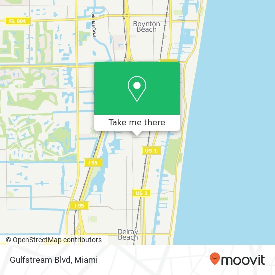 Mapa de Gulfstream Blvd