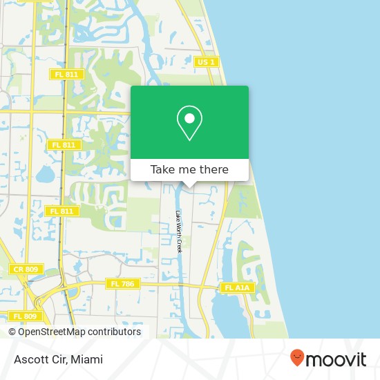 Ascott Cir map