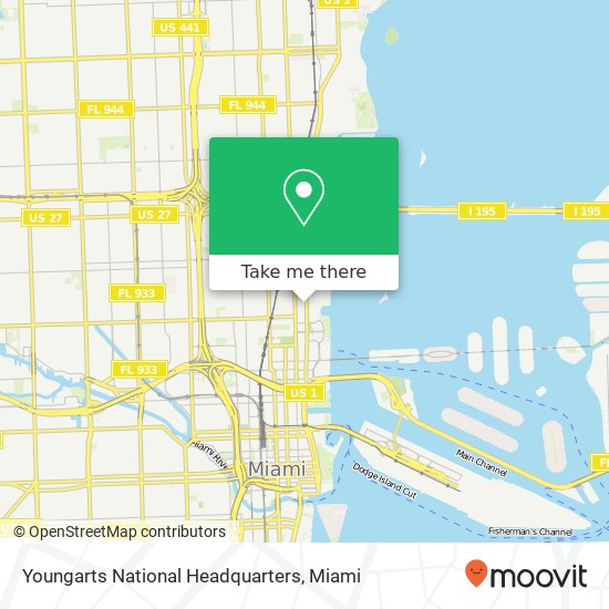 Youngarts National Headquarters map