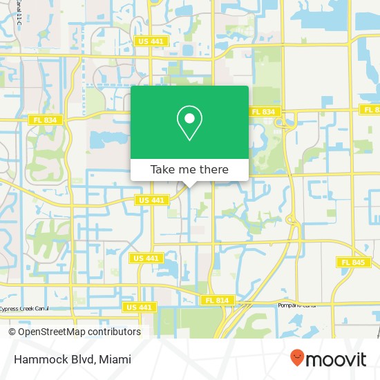 Hammock Blvd map