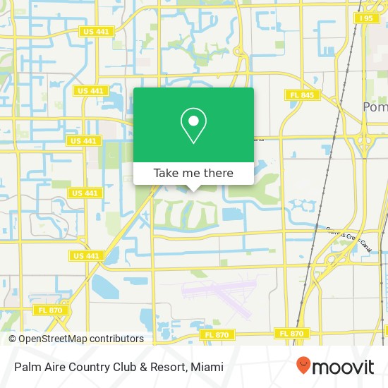 Palm Aire Country Club & Resort map