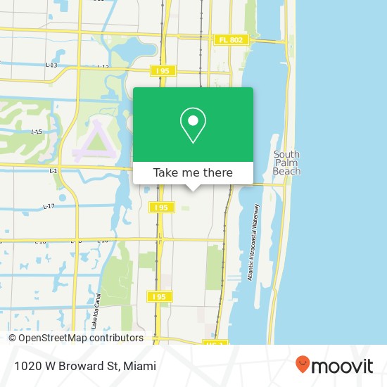 1020 W Broward St map