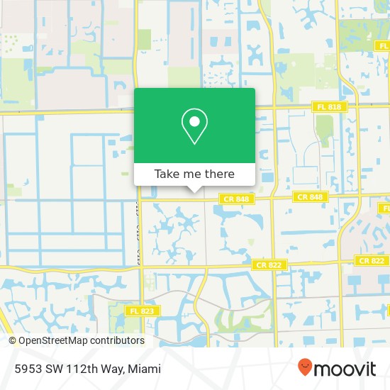 5953 SW 112th Way map