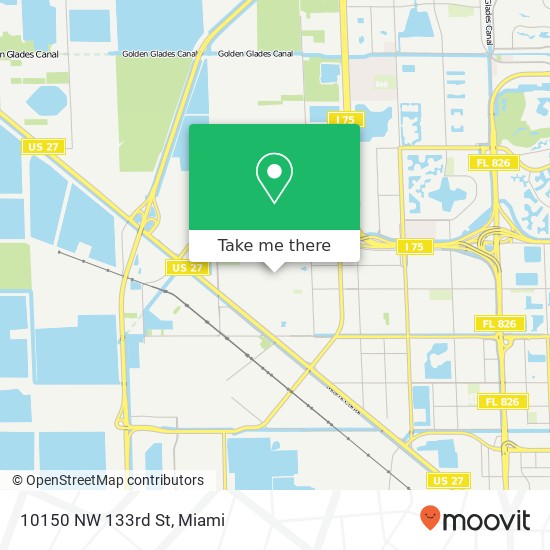 10150 NW 133rd St map