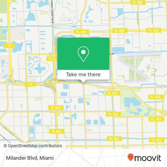 Milander Blvd map