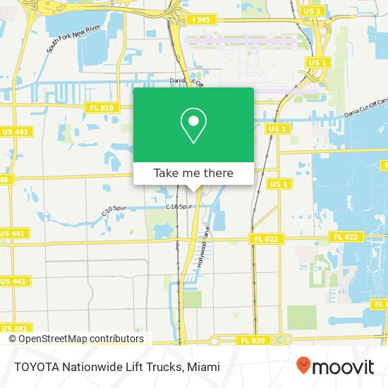 TOYOTA Nationwide Lift Trucks map