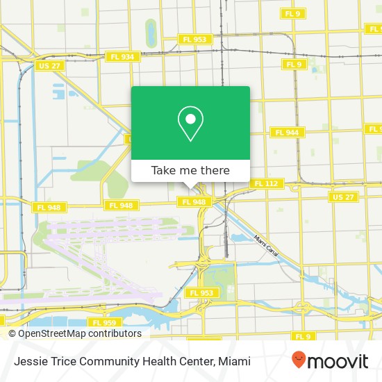 Mapa de Jessie Trice Community Health Center