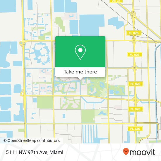 Mapa de 5111 NW 97th Ave