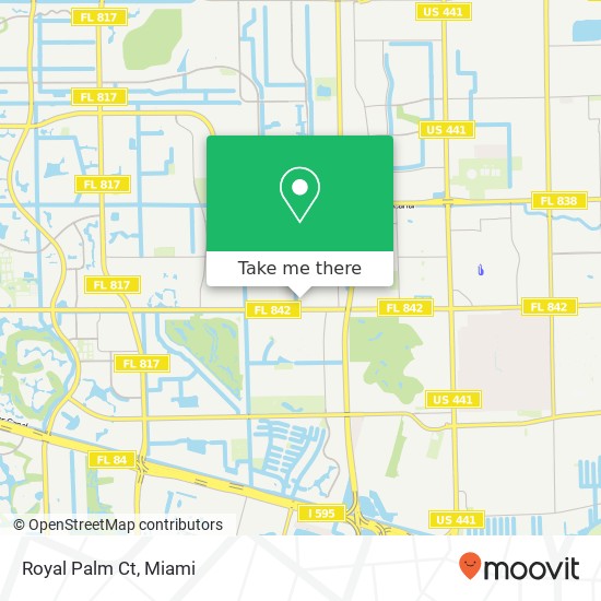 Royal Palm Ct map