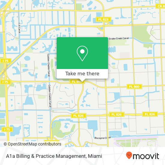 Mapa de A1a Billing & Practice Management